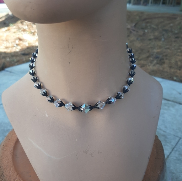 Mid-century Art-Deco Crystal choker - Picture 4 of 5